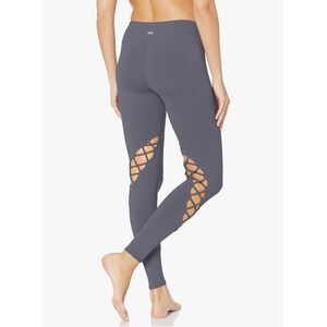 Alo Yoga Entwine Yoga Gray Leggings Size Small Athleisure Gym Workout Athletic